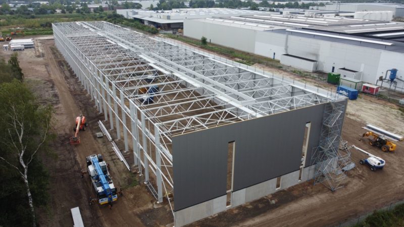 nieuwbouw productiehal