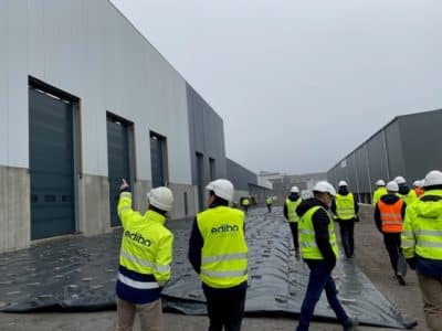 bouw recyclagefabriek