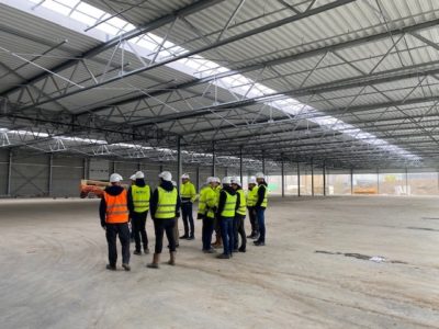 bouw recyclagefabriek