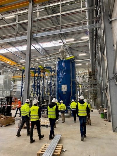 bouw recyclagefabriek