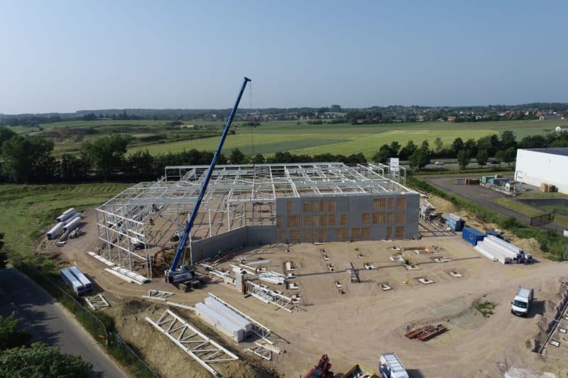 productiehal sew eurodrive in opbouw